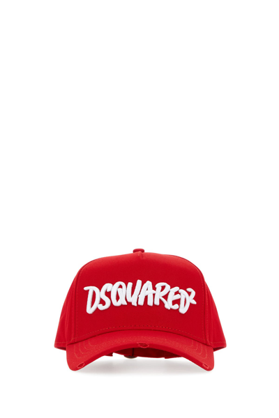Dsquared2 Dsquared Hats In Burgundy