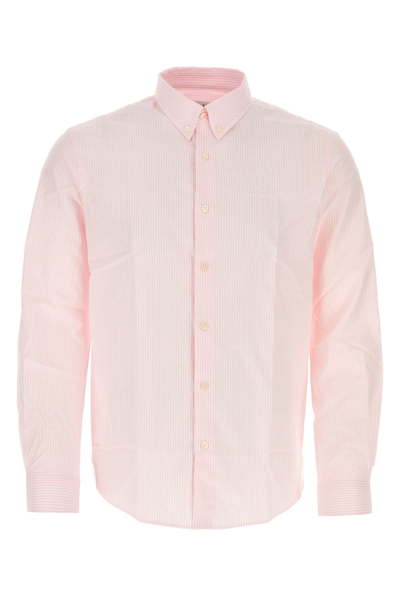 Sporty And Rich Striped Embroidery Cotton Shirt In Pastel