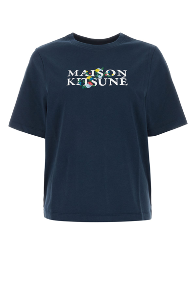 Maison Kitsuné Maison Kitsune T-shirt In Cyan