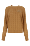 Etro Cable-knit Cashmere Sweater In Brown