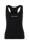 Palm Angels Stretch Ribbed Cotton Tank With Cut-out Detailing