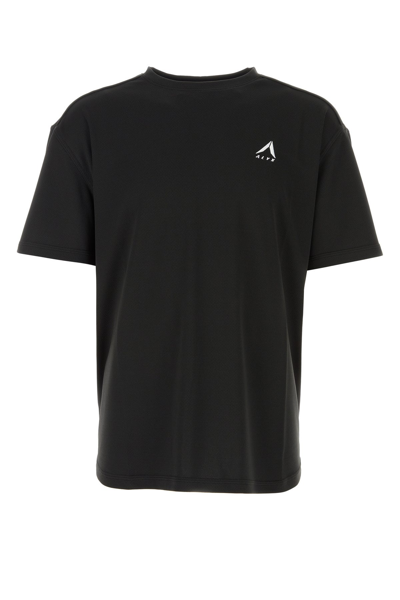 Alyx Logo-embroidered Mesh T-shirt In Black