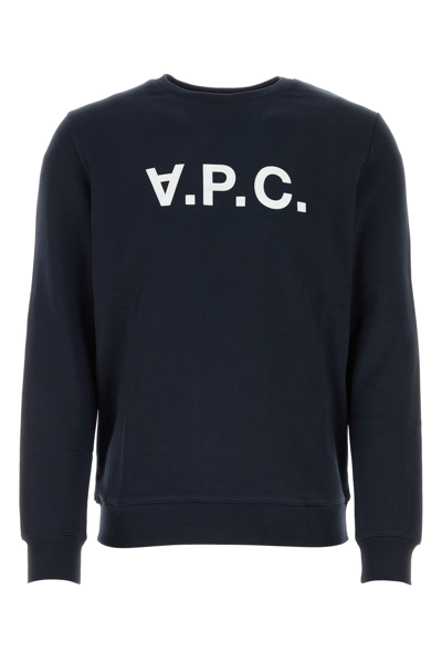 Apc Navy Rufus Sweatshirt In Blue