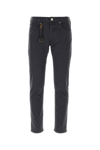 Incotex Dark Grey Logo-patch Straight-leg Jeans
