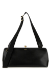 Jil Sander Leather Crossbody Bag With Fabric Strap