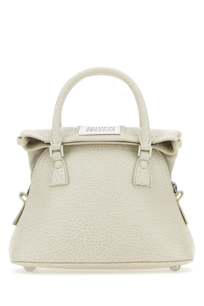 Maison Margiela 5ac Classic Handbag Female White In Cream