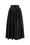 Philosophy Di Lorenzo Serafini Coated-finish Flared Skirt In Black