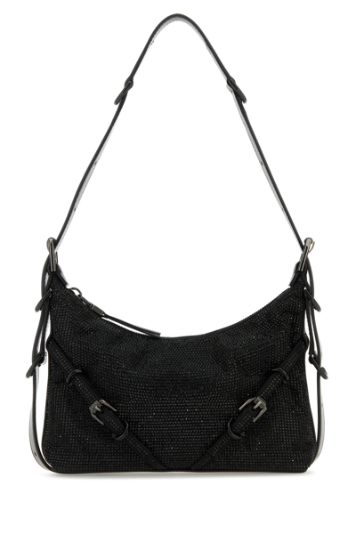 GIVENCHY GIVENCHY BLACK FABRIC MINI VOYOU SHOULDER BAG
