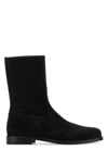 Dries Van Noten Calfhair Block Heel Ankle Boots