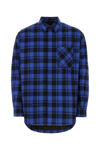 Off-white Oversized Check Pattern Paint Detail Overshirt