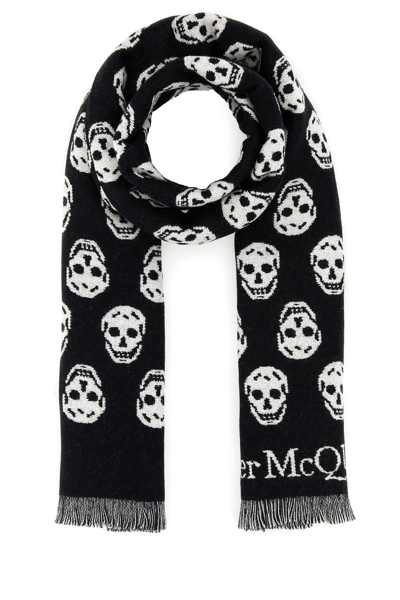 Alexander Mcqueen Scarves And Foulards In Black