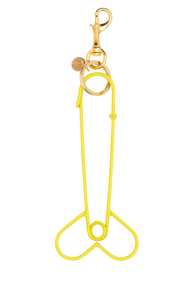 Jw Anderson Penis Pin Keyring In Yellow