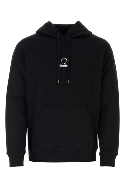 Etudes Studio Logo-print Organic Cotton Hoodie In Black