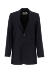Ami Alexandre Mattiussi Wool Blazer With Back Slit And Front Pockets