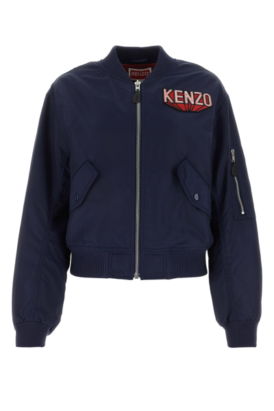 Kenzo 3d Bomber Jacket In Blue