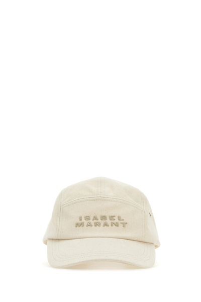 Isabel Marant Hat With Logo In Powder