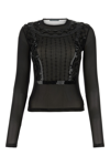 Alberta Ferretti Semi-sheer Sequin-embellished Top
