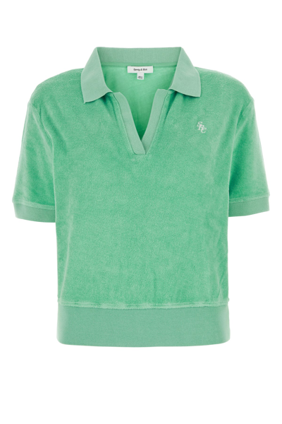 Sporty And Rich Sporty & Rich Logo Detailed Polo Shirt In Pastel