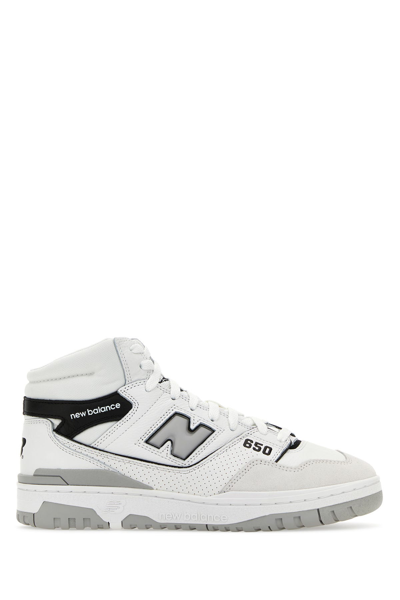 New Balance Multicolor High-top Sneakers With Padded Ankle In White