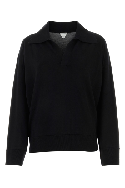 Bottega Veneta Classic Wool Sweater In Black