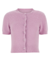 Maison Margiela Lilac Angora Blend Cardigan