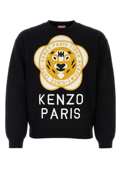 Kenzo Maglia Fiore In Black