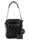 Balenciaga Le Cagole Embellished Textured-leather Messenger Bag
