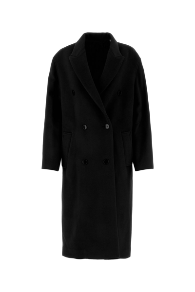 Isabel Marant Theodore Double-breasted Wool-blend Coat In Black