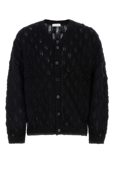 1989 STUDIO 1989 STUDIO BLACK MOHAIR BLEND CARDIGAN