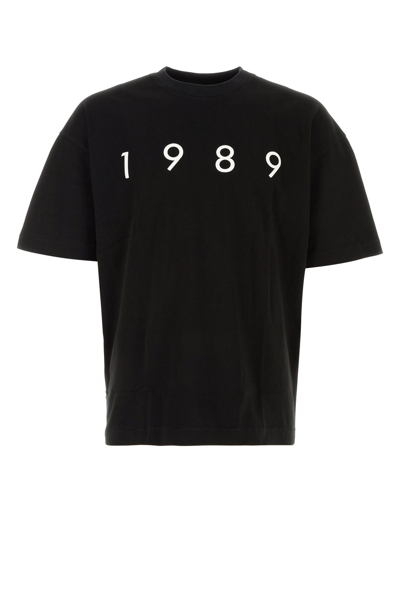 1989 STUDIO T-SHIRT OVERSIZE IN COTONE NERO  UOMO