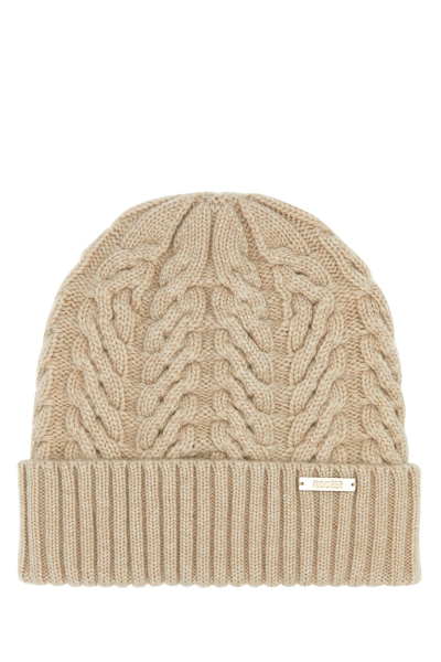MOORER CUFFIA MARIA IN CASHMERE BEIGE DONNA