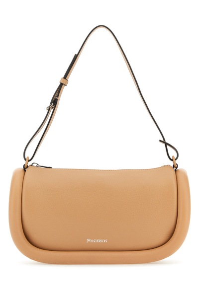 Jw Anderson The Bumper-15 Leather Shoulder Bag In Cream