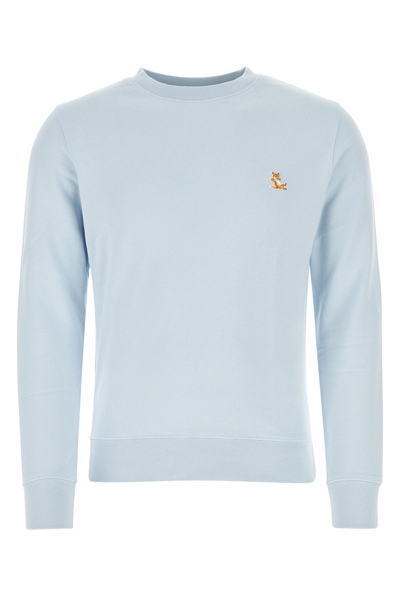 Maison Kitsuné Chillax Patch Regular Sweatshirt In Sky Blue