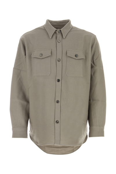 Ami Alexandre Mattiussi Overshirt In Taupe