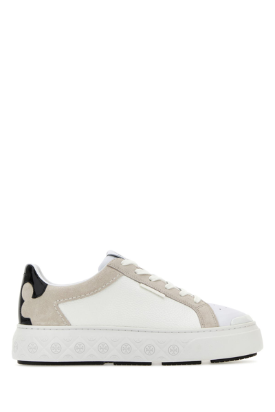 Tory Burch Ladybug Panelled Trainers In Cream