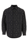 Palm Angels Quilted All Monogram Outerwear With Snap Buttons