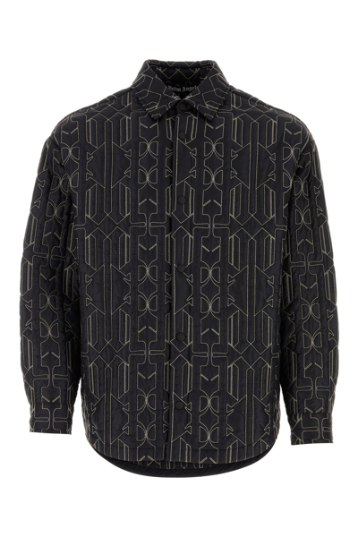 PALM ANGELS PALM ANGELS EMBROIDERED NYLON PADDED SHIRT