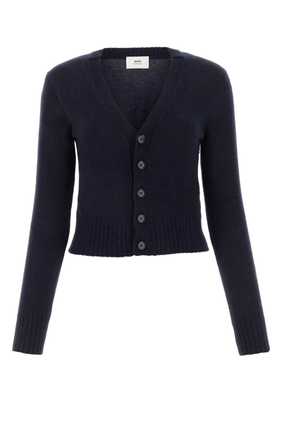 Ami Alexandre Mattiussi Cardigan In Blue