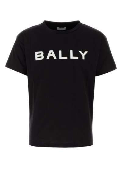Bally Metallic Logo T Shirt In Black