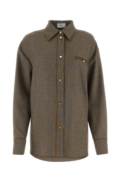 BALLY CAMICIA IN MISTO LANA STRETCH RICAMATA DONNA