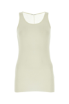 Ami Alexandre Mattiussi Ami Paris Ivory Viscose Blend Tank Top