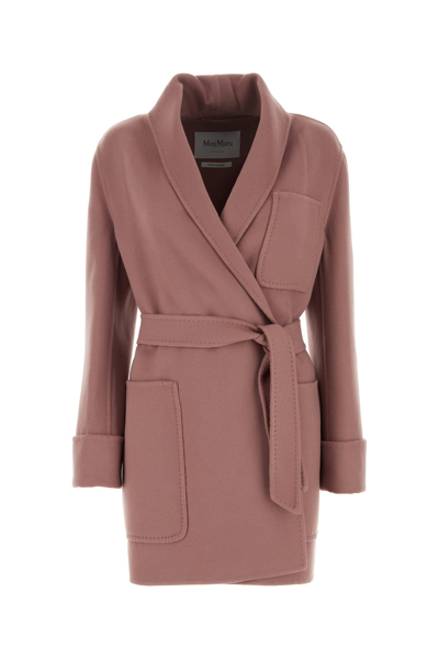 MAX MARA CAPPOTTO UGHETTA IN MISTO LANA ROSA ANTICO DONNA