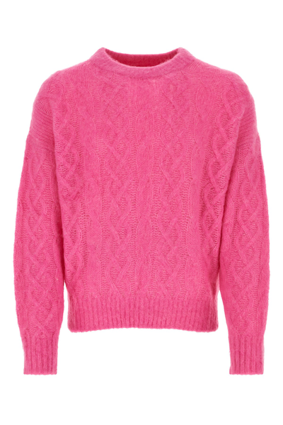 Isabel Marant Fucsia Alpaca Blend Anson Sweater In Pink