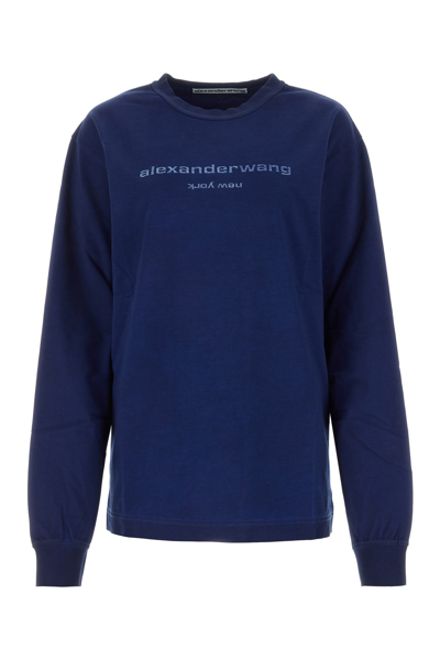 Alexander Wang T-shirt In Blue