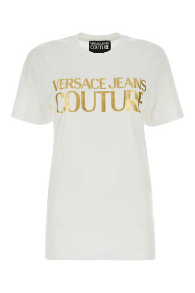 Versace Jeans T-shirt-xxl Nd  Female In Yellow