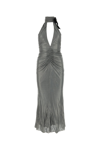 Alessandra Rich Halterneck Open-back Evening Dress