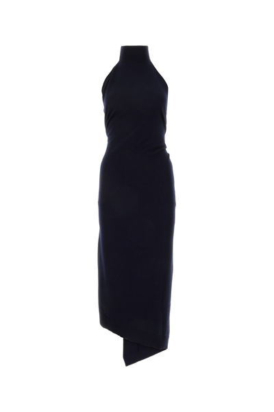 Fendi Open Back Asymmetric Knitted Maxi Dress In Palmira