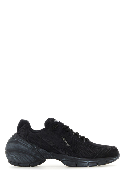 GIVENCHY GIVENCHY BLACK LEATHER TK-MX RUNNER SNEAKERS