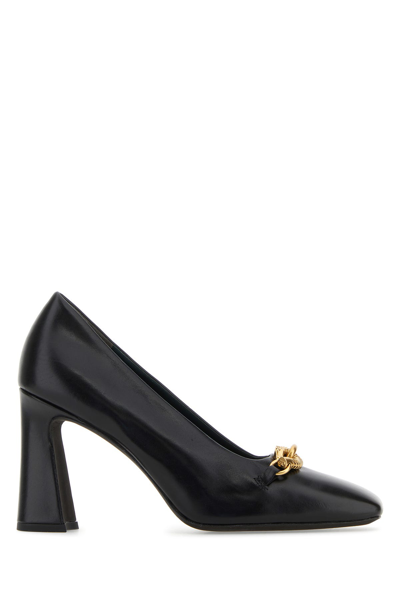 Tory Burch Jessa 90mm Chain-link Detailing Pumps In Black