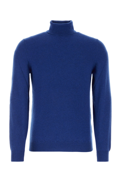 FEDELI FEDELI BLUE CASHMERE SWEATER